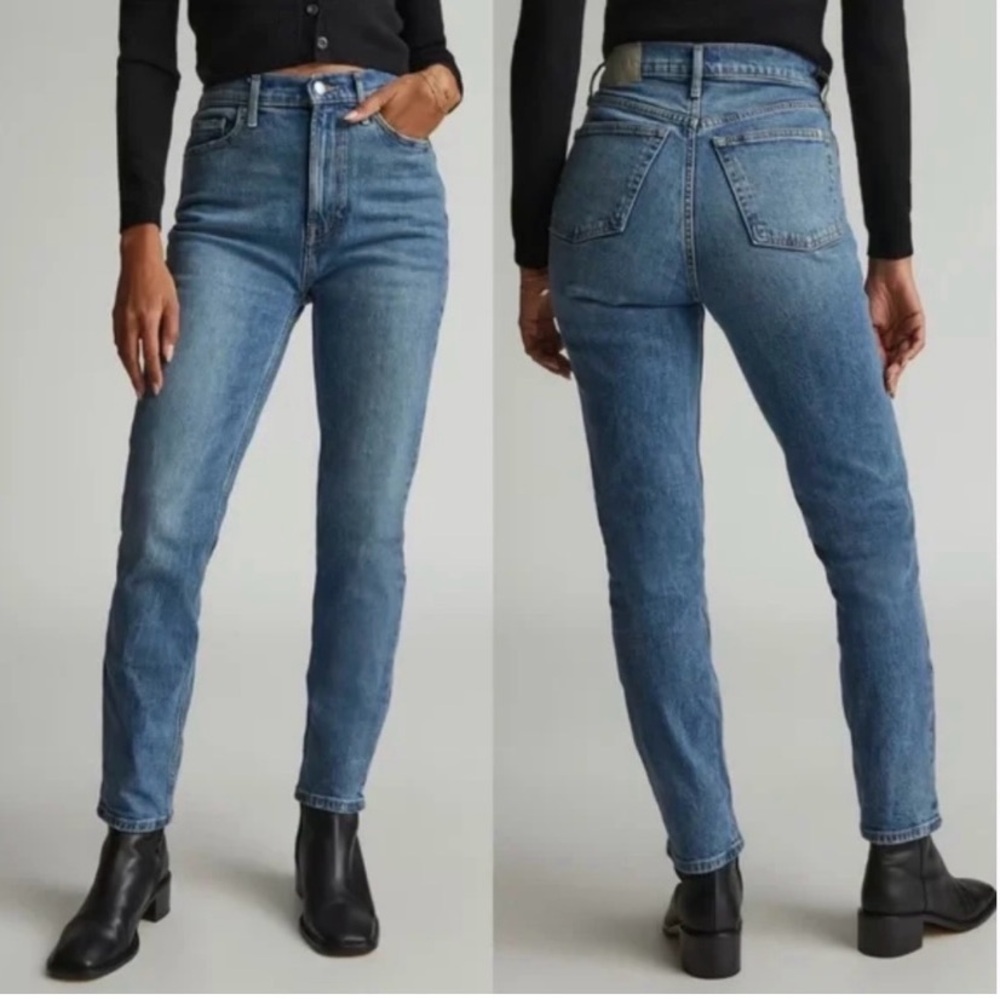 Everlane The High Rise Straight Jean Blue Denim Women’s Size 26